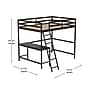 Flash Furniture Riley Loft Bed Frame with Desk, Full (MHLBD5ESPF)~#|#~sp190707537_sc7