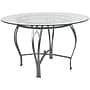 Flash Furniture Syracuse 48'' Glass Dining Table, Silver (XUTBG16)~#|#~sp190858805_sc7