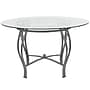 Flash Furniture Syracuse 48'' Glass Dining Table, Silver (XUTBG16)~#|#~sp190858807_sc7