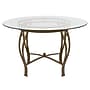 Flash Furniture Syracuse 48'' Glass Dining Table, Matte Gold (XUTBG10)~#|#~sp190858827_sc7