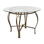 Flash Furniture Syracuse 42'' Glass Dining Table, Matte Gold (XUTBG12)~#|#~sp190858831_sc7
