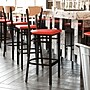 Flash Furniture Wright Transitional Steel Boomerang Back Barstool, Black/Natural Birch/Red (XUDG6V6RDVNAT)~#|#~sp191789776_sc7