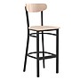 Flash Furniture Wright Transitional Steel Boomerang Back Barstool, Black/Natural Birch (XUDG6V6BNAT)~#|#~sp191789777_sc7