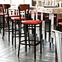Flash Furniture Wright Transitional Steel Boomerang Back Barstool, Black/Walnut/Red (XUDG6V6RDVWAL)~#|#~sp191790216_sc7