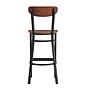 Flash Furniture Wright Transitional Steel Boomerang Back Barstool, Black/Walnut (XUDG6V6BWAL)~#|#~sp191790507_sc7