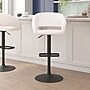 Flash Furniture Erik Contemporary Vinyl Barstool with Rounded Mid-Back, White with Black Base (CH122070WHBK)~#|#~sp191790573_sc7