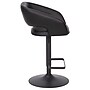 Flash Furniture Erik Contemporary Vinyl Barstool with Rounded Mid-Back, Black with Black Base (CH122070BKBK)~#|#~sp191790752_sc7