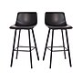 Flash Furniture Caleb Modern Metal and Faux Leather Armless Barstool, Black, 2 Pieces (CH21206930BK)~#|#~sp191790892_sc7