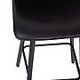 Flash Furniture Caleb Modern Metal and Faux Leather Armless Barstool, Black, 2 Pieces (CH21206930BK)~#|#~sp191790902_sc7