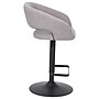 Flash Furniture Erik Contemporary Fabric Barstool with Rounded Mid-Back, Gray with Black Base (CH122070GYFABBK)~#|#~sp191790935_sc7
