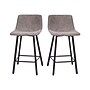 Flash Furniture Caleb Modern Metal and Faux Leather Armless Counter Height Stool, Gray, 2 Pieces (CH21206924GY)~#|#~sp191790986_sc7