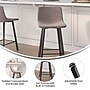 Flash Furniture Caleb Modern Metal and Faux Leather Armless Counter Height Stool, Gray, 2 Pieces (CH21206924GY)~#|#~sp191790997_sc7