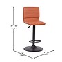 Flash Furniture Vincent Modern Vinyl Swivel Barstool, Cognac (CH920231BRBK)~#|#~sp191791210_sc7