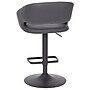 Flash Furniture Erik Contemporary Vinyl Barstool with Rounded Mid-Back, Gray with Black Base (CH122070GYBK)~#|#~sp191791488_sc7