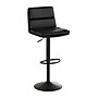 Flash Furniture Hughes Modern Faux Leather Channel Stitched Barstool, Black, 2 Pieces (CH202071BK)~#|#~sp191791515_sc7