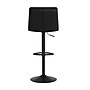Flash Furniture Hughes Modern Faux Leather Channel Stitched Barstool, Black, 2 Pieces (CH202071BK)~#|#~sp191791523_sc7