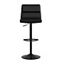 Flash Furniture Hughes Modern Faux Leather Channel Stitched Barstool, Black, 2 Pieces (CH202071BK)~#|#~sp191791530_sc7