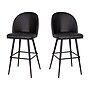 Flash Furniture Lyla Modern Faux Leather High Back Barstool, Black, 2 Pieces (AY1026H30BK)~#|#~sp191793189_sc7