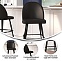 Flash Furniture Lyla Modern Faux Leather High Back Barstool, Black, 2 Pieces (AY1026H30BK)~#|#~sp191793196_sc7