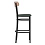 Flash Furniture Wright Transitional Metal Boomerang Back Commercial Barstools, Black/Birch/Green, 2-Pieces/Pack (2XUDG6V6GNVNAT)~#|#~sp191793285_sc7