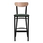 Flash Furniture Wright Transitional Metal Boomerang Back Commercial Barstools, Black/Birch/Green, 2-Pieces/Pack (2XUDG6V6GNVNAT)~#|#~sp191793286_sc7