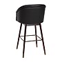 Flash Furniture Margo Modern Faux Leather and Beechwood Barstool, Black, 2 Pieces (2AY192830BK)~#|#~sp191793711_sc7