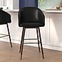 Flash Furniture Margo Modern Faux Leather and Beechwood Barstool, Black (AY192830BK)~#|#~sp191793910_sc7