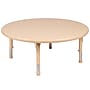 Flash Furniture Wren 45" Round Activity Table, Height Adjustable, Natural (YUYCX005NTTBNT)~#|#~sp192322833_sc7