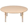 Flash Furniture Wren 45" Round Activity Table, Height Adjustable, Natural (YUYCX005NTTBNT)~#|#~sp192322844_sc7