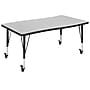Flash Furniture Wren Rectangular Wave Mobile Activity Table, 28" x 47.5", Height Adjustable, Gray (XUA3048CONGYTPC)~#|#~sp192322848_sc7