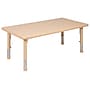 Flash Furniture Wren Rectangular Activity Table, 24" x 48", Height Adjustable, Natural (YUYCX001RECTBNT)~#|#~sp192322872_sc7