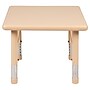 Flash Furniture Wren Square Activity Table, 24" x 24", Height Adjustable, Natural (YUYCX002SQRTBNT)~#|#~sp192323053_sc7