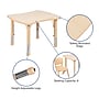 Flash Furniture Emmy Rectangular Activity Table Set, 21.875" x 26.625", Height Adjustable, Natural (YU09834RECTBLNA)~#|#~sp192323153_sc7