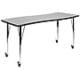 Flash Furniture Wren Rectangular Wave Mobile Activity Table, 26" x 60", Height Adjustable, Gray (XUA3060CONGYTAC)~#|#~sp192323159_sc7