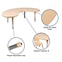 Flash Furniture Emmy 65" Half-Moon Activity Table Set, Height Adjustable, Natural (YCX43MOONTBLNAE)~#|#~sp192323424_sc7