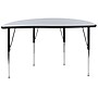 Flash Furniture Wren Half Circle Wave Activity Table, Height Adjustable, 47.5'', Gray (XUA48HCIRCGYTA)~#|#~sp192325680_sc7