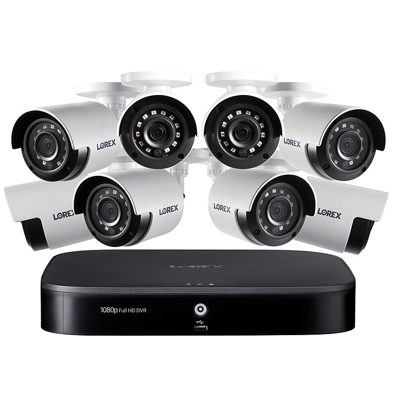 Lorex Outdoor 8-Camera Security System, 8-Channel, White (LORD24281B2NA8) image 1