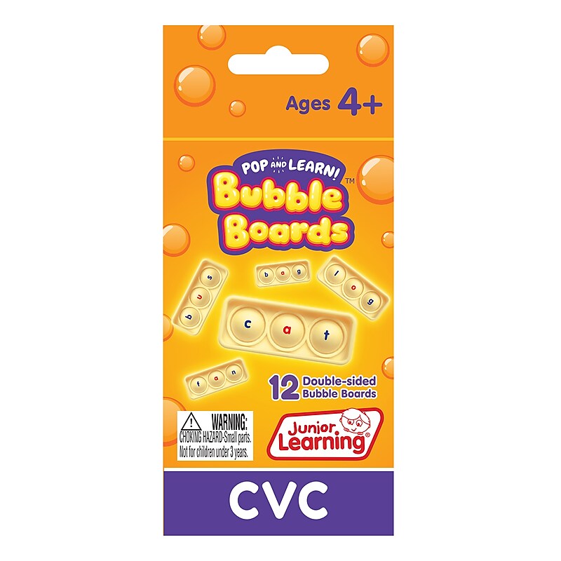 Junior Learning® CVC Pop and Learn™ Bubble Boards (JRL682) image 1