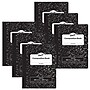 Pacon Composition Notebook, 9.75" x 7.5", 100 Sheets, Black, 6/Bundle (PACMMK37145-6)~#|#~sp193789109_sc7