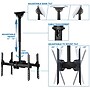ProMounts Double Screen Ceiling TV Mount, 200 lbs. (UC-PRO320B)~#|#~sp193859492_sc7
