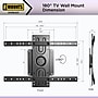 ProMounts Rotating Wall TV Mount, 110 lbs. Max (AMR6401)~#|#~sp193859553_sc7