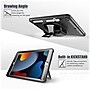 SaharaCase Protection Hand Strap Series Case for Apple iPad 10.2" (9th Generation 2021), Black (TB00078)~#|#~sp194636377_sc7