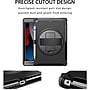 SaharaCase Protection Hand Strap Series Case for Apple iPad 10.2" (9th Generation 2021), Black (TB00078)~#|#~sp194636378_sc7