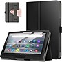 SaharaCase Hand Strap Series Folio Case for Amazon Fire 7 (2022), Black (TB00249)~#|#~sp194636396_sc7