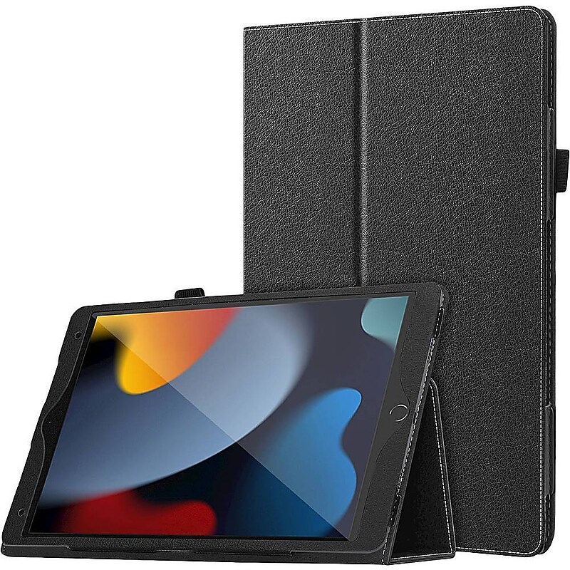 SaharaCase Bi-Fold Folio Case for Apple iPad 10.2" (9th Generation 2021), Black (TB00065) image 1