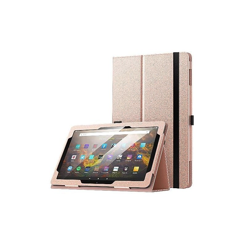 SaharaCase Bi-Fold Folio Case for Amazon Fire HD 10 (2021), Rose Gold (TB00117) image 1