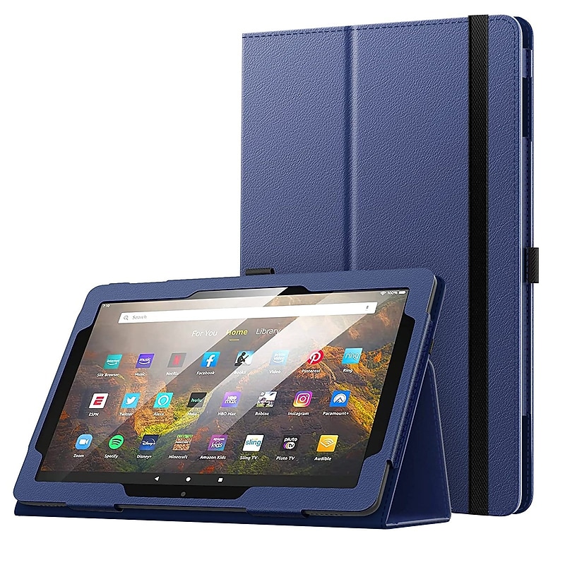 SaharaCase Bi-Fold Folio Case for Amazon Fire HD 10 (2021), Blue (TB00116) image 1