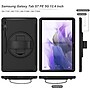 SaharaCase Protection Hand Strap Case for Samsung Galaxy Tab S7 FE and S8 Plus, Black (TB00132)~#|#~sp194637635_sc7
