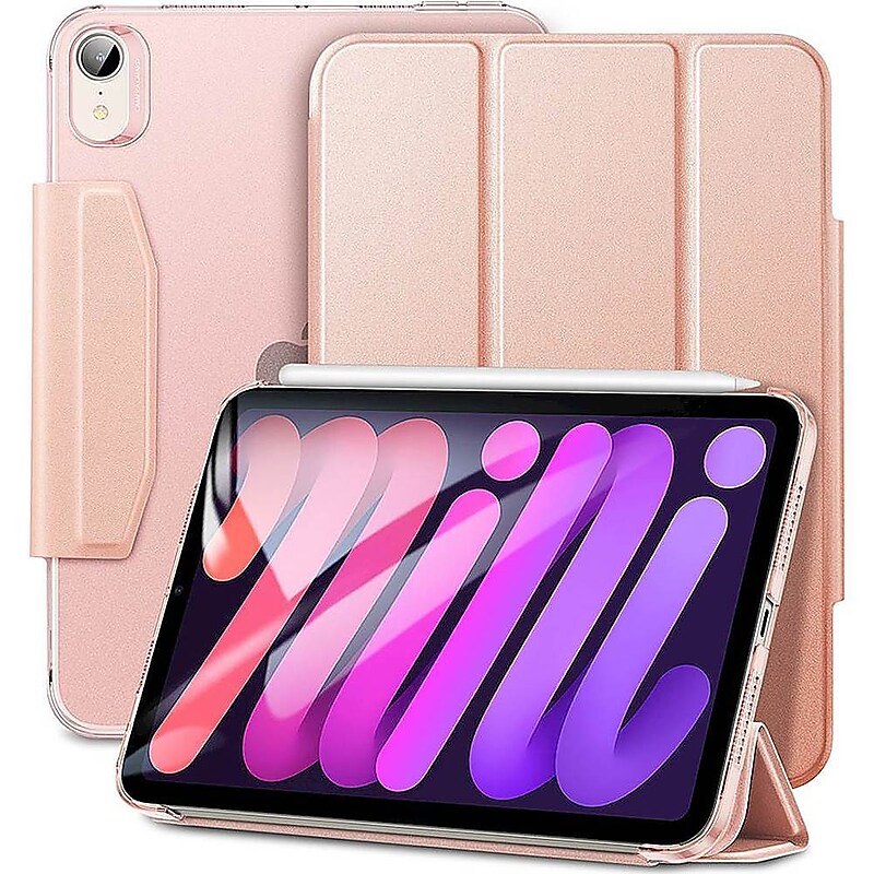 SaharaCase ESR Folio Case for Apple iPad mini A17 Pro & 6th Generation 2021, Rose Gold (TB00044) image 1