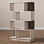 Baxton Studio Teagan 50" H Bookcase, Oak Brown (146-8300-HiT)~#|#~sp195586199_sc7